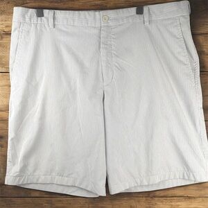 Nike Golf Men's Pin Striped White and Gray Casual Golf Shorts Sz 38